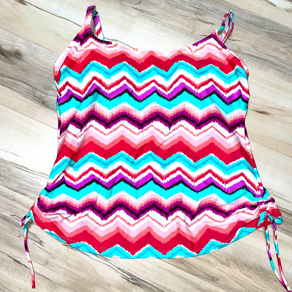 Beach Diva Bathing Suit Top Size 16